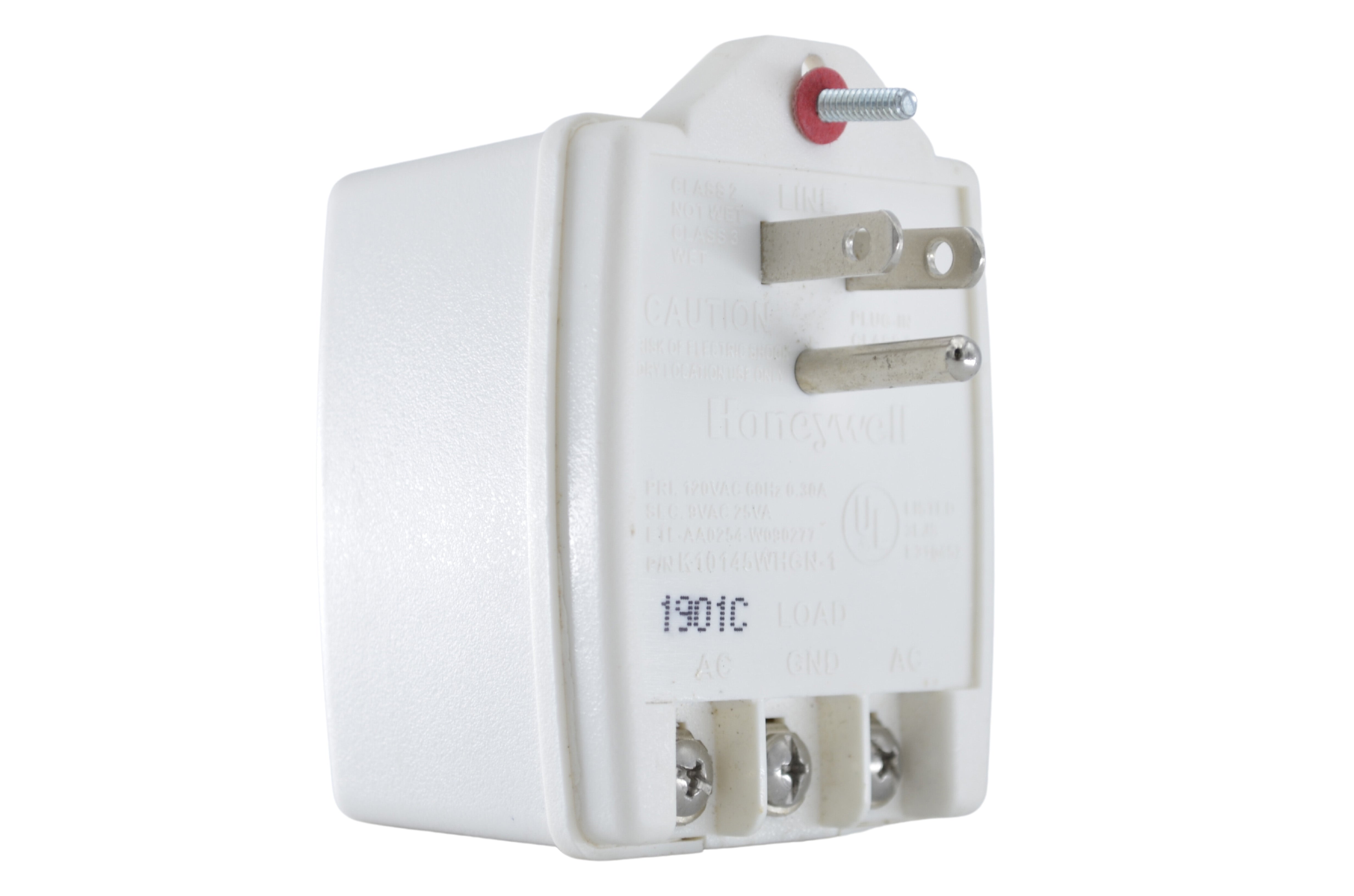 Honeywell K10145WHGN-1 Transformer Class II White 9VAC 25VA