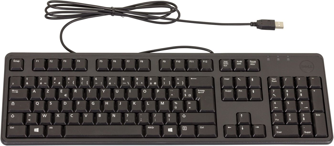 Dell KB212-B Black 104 Normal Keys USB Wired Ergonomic Keyboard