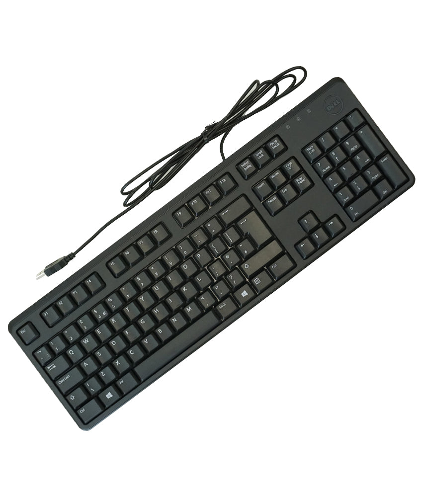 Dell KB212-B Black 104 Normal Keys USB Wired Ergonomic Keyboard