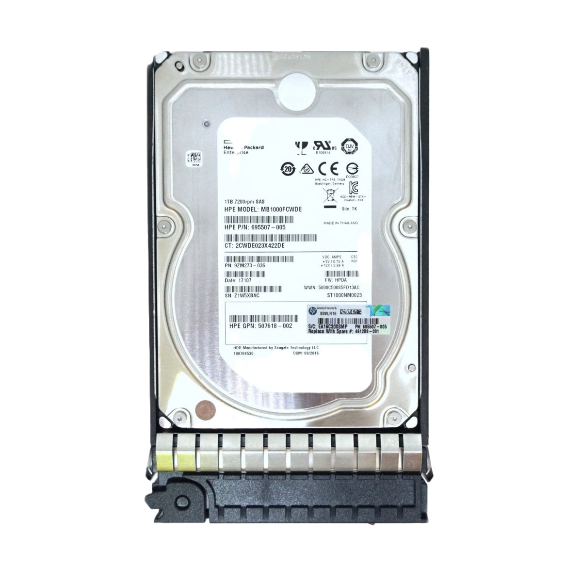 HP MB1000FCWDE 1TB 7.2K SAS-6Gbps 3.5" Hdd
