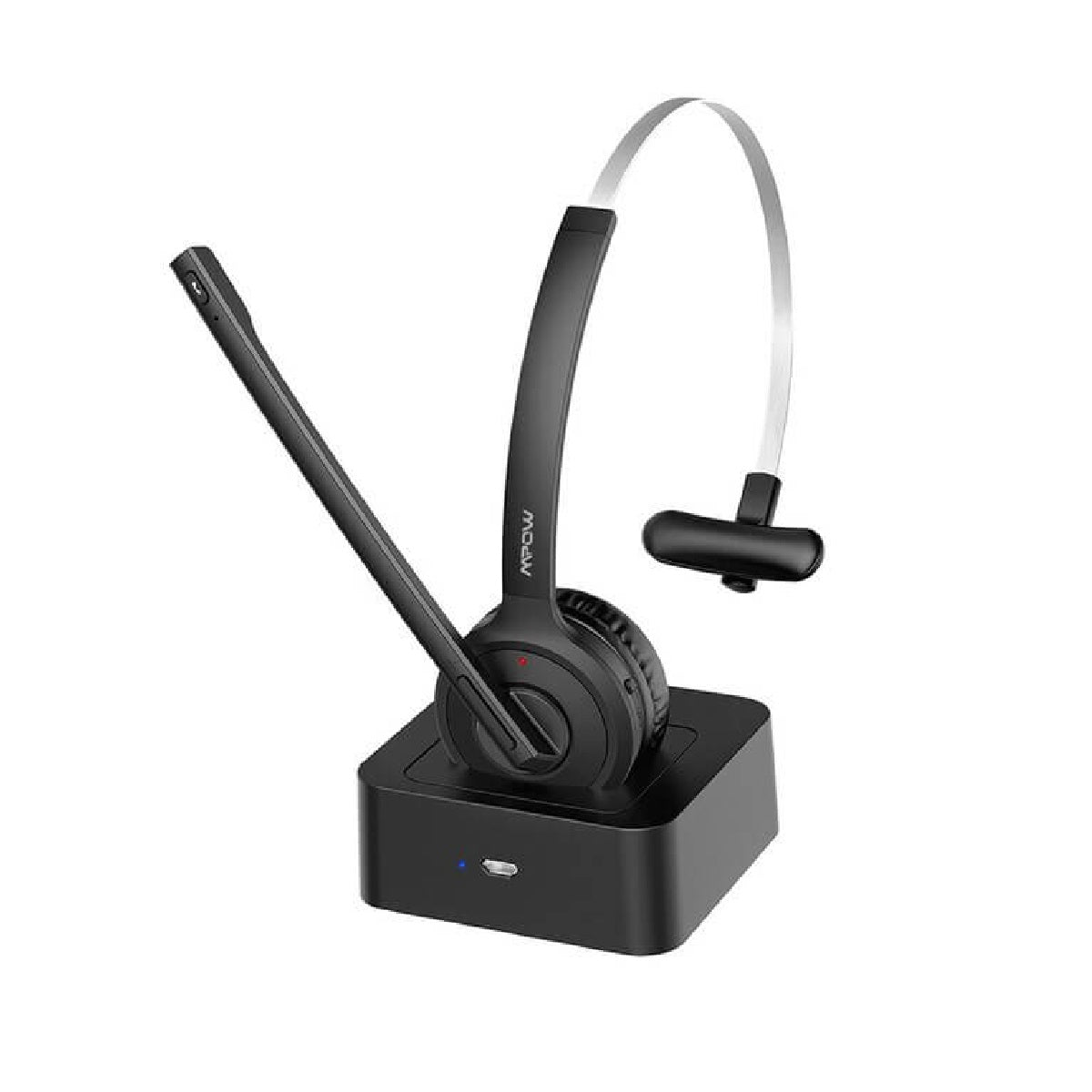 MiPow MPBH231AB BH231A Bluetooth Mono Wireless On Ear Headset Black