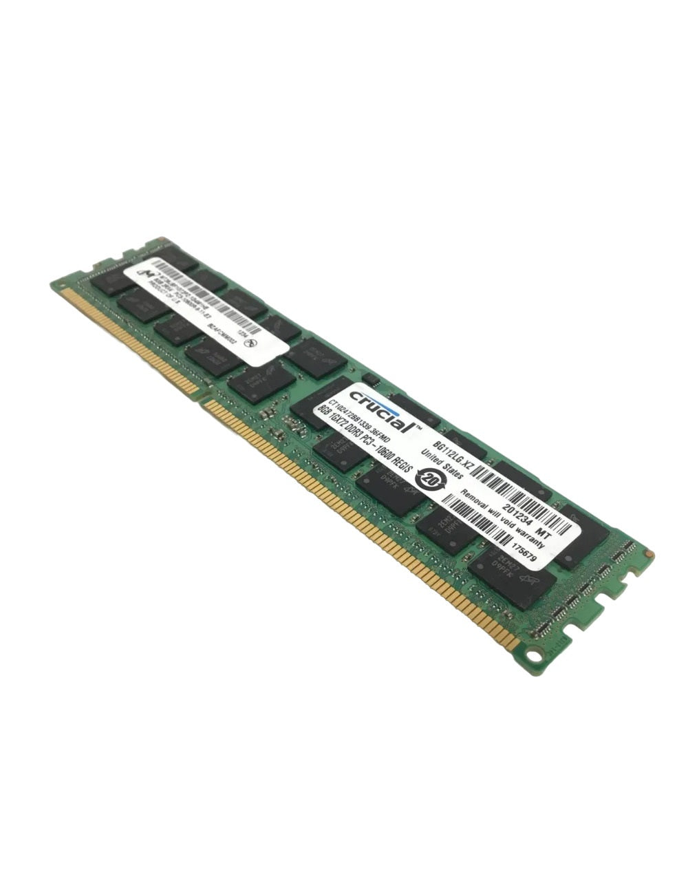 Micron MT36JSF1G72PZ-1G4M1 8GB DDR3-1333 PC3-10600R Reg ECC Server Memory