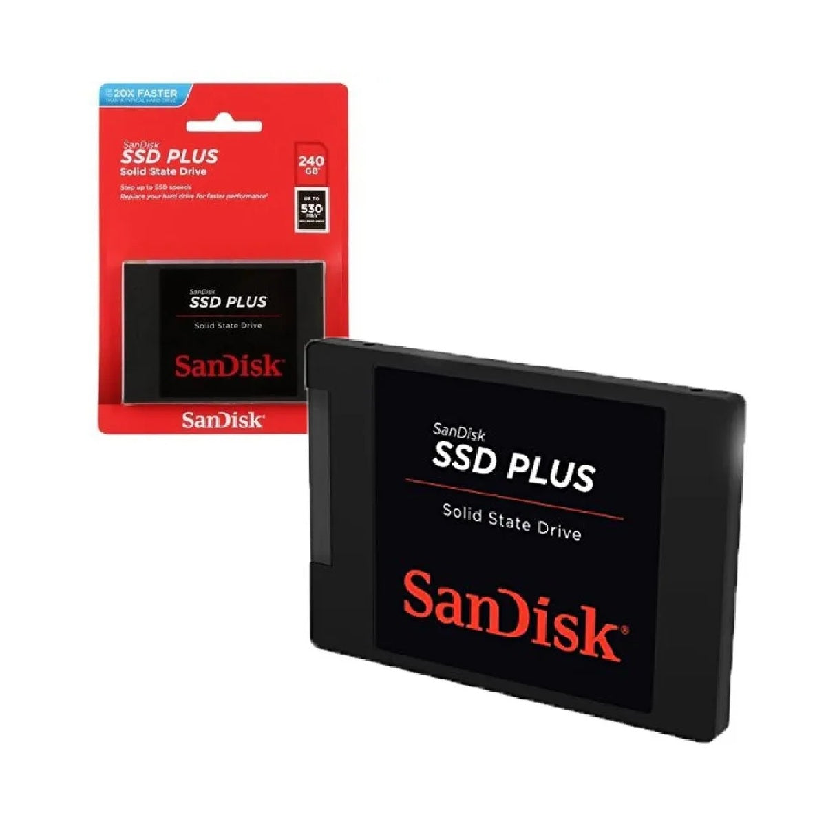 SanDisk SDSSDA-240G-SSD 240GB SSD Plus SATA 2.5" Internal Solid State Hard Drive