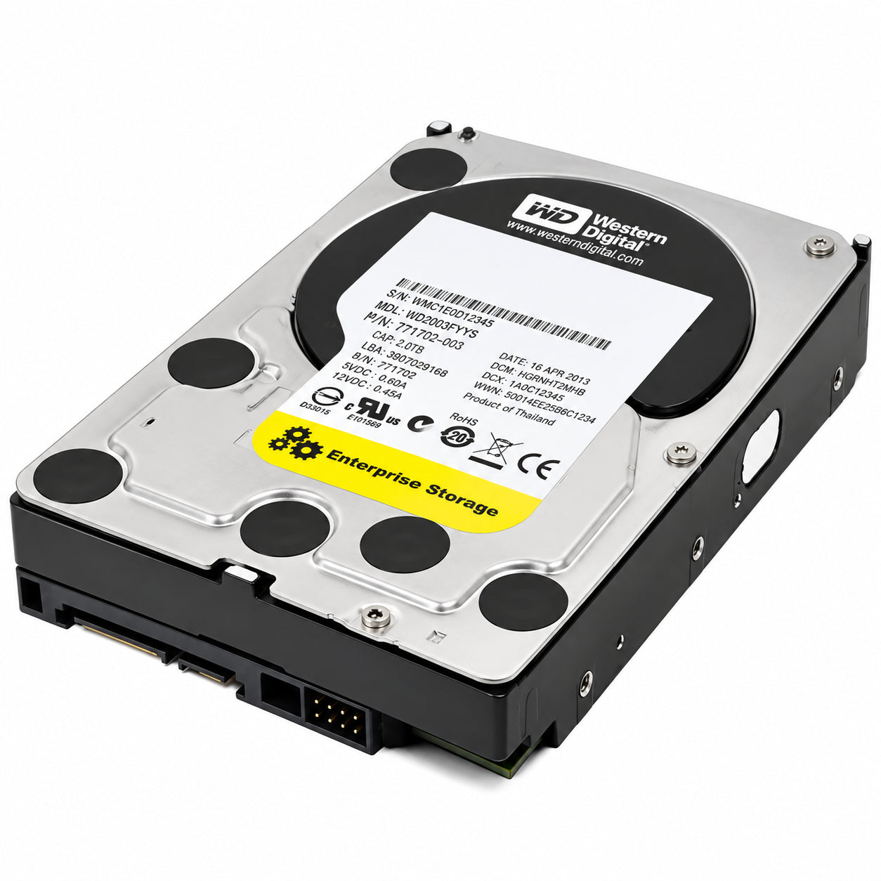 Western Digital WD2003FYYS-70W0B0 - 2TB 7.2K RPM 64MB Cache SATA 3.5" Hard Drive