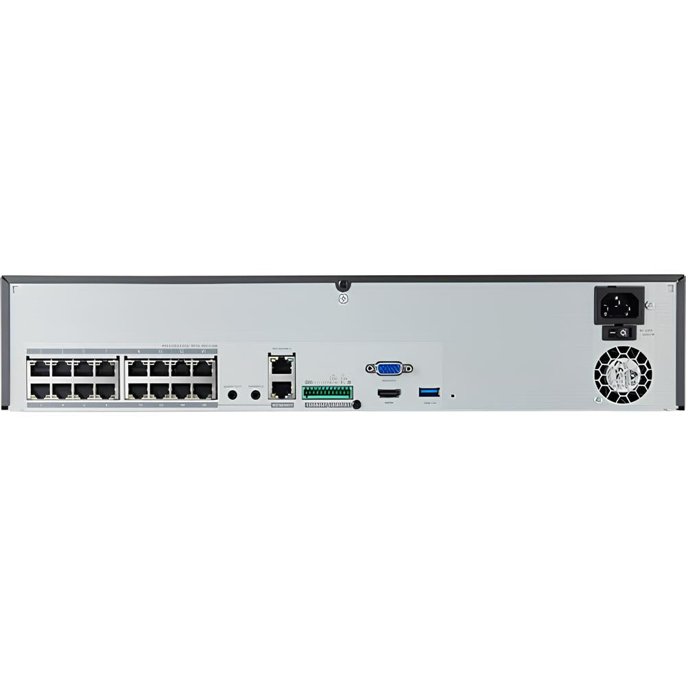 Hanwha Techwin XRN-1620SB1 X-Series 4K 16-Channel NVR with PoE Switch and AI Search