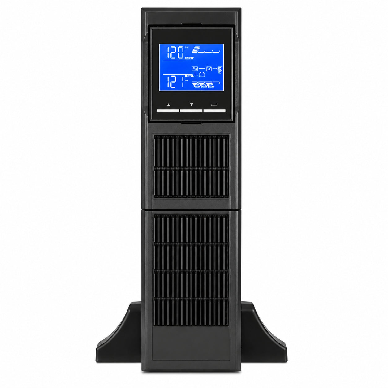ORION POWER SYSTEMS, INC. DC2000RTX1 UPS, 2U Rack Mount or Pedestal, 2000VA/1600W, On-Line Power Protection