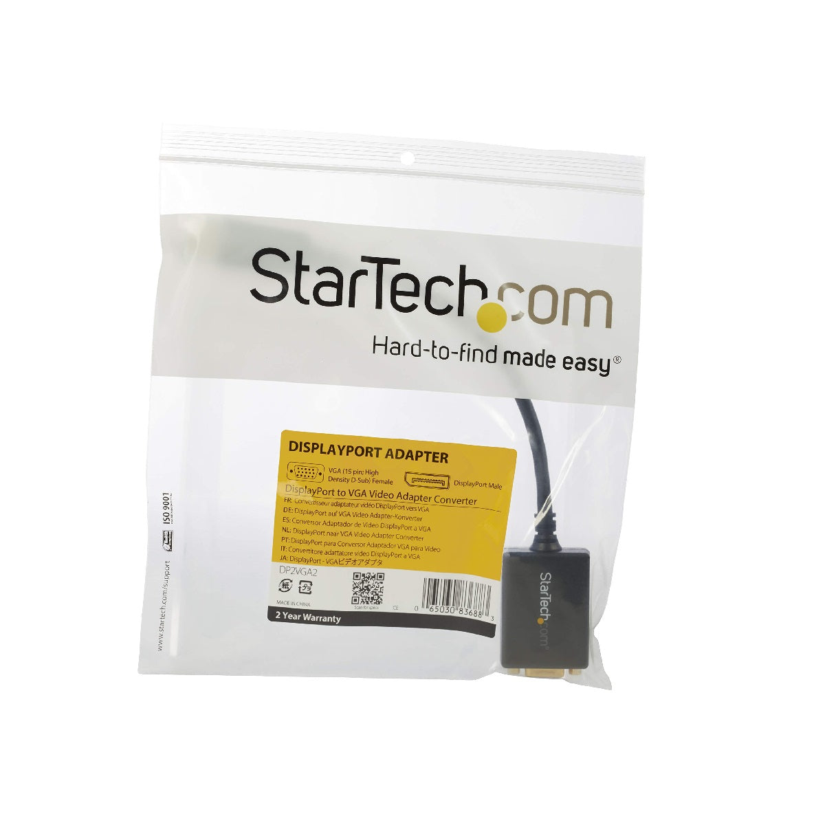 DisplayPort to VGA Adapter Source to VGA MonitorB Connector DP2VGA2