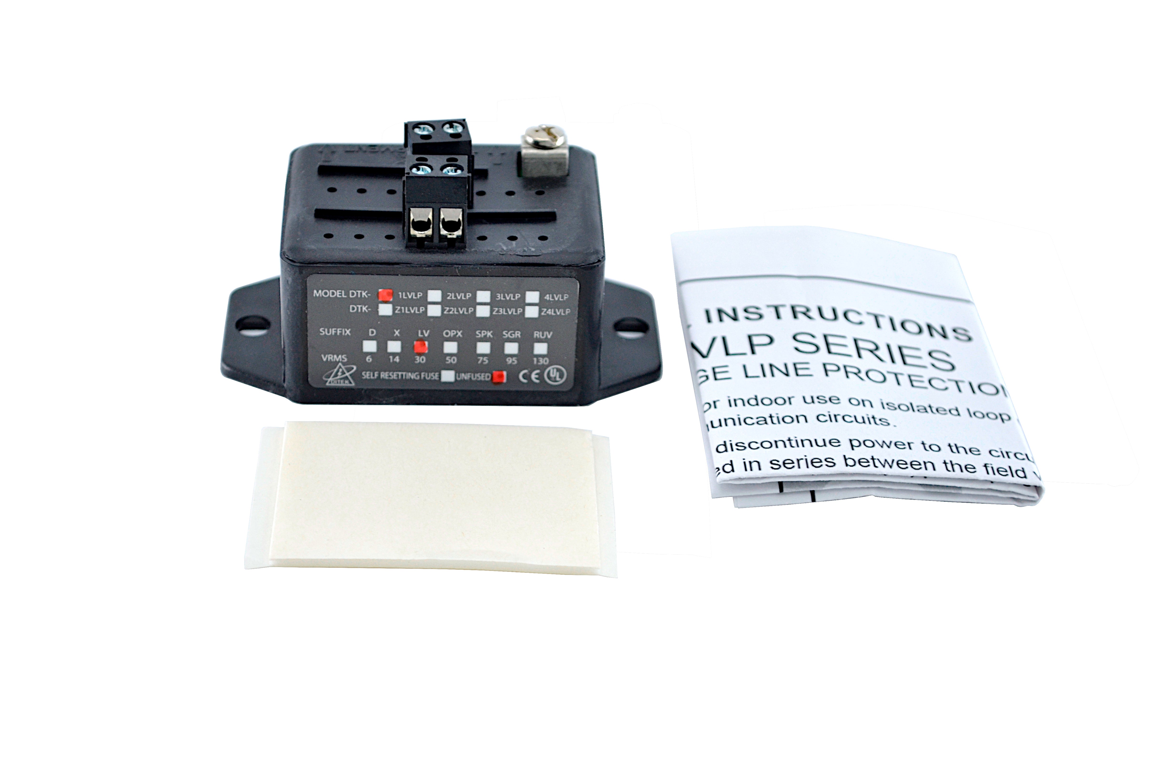 Ditek DTK-1LVLPLV Single Pair Surge Protection