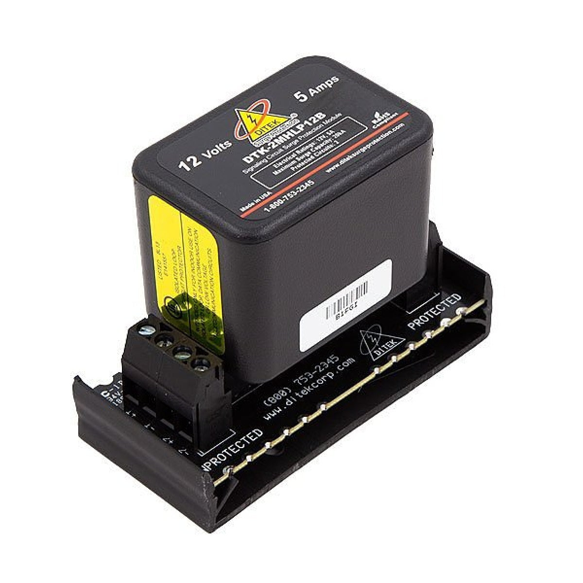 Ditek DTK-2MHLP12F 12-Pair 66-Block Surge Protector with RJ21 Female