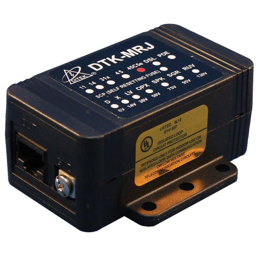 Ditek DTK-MRJ45C5E Gigabit Ethernet Video Surge Protector