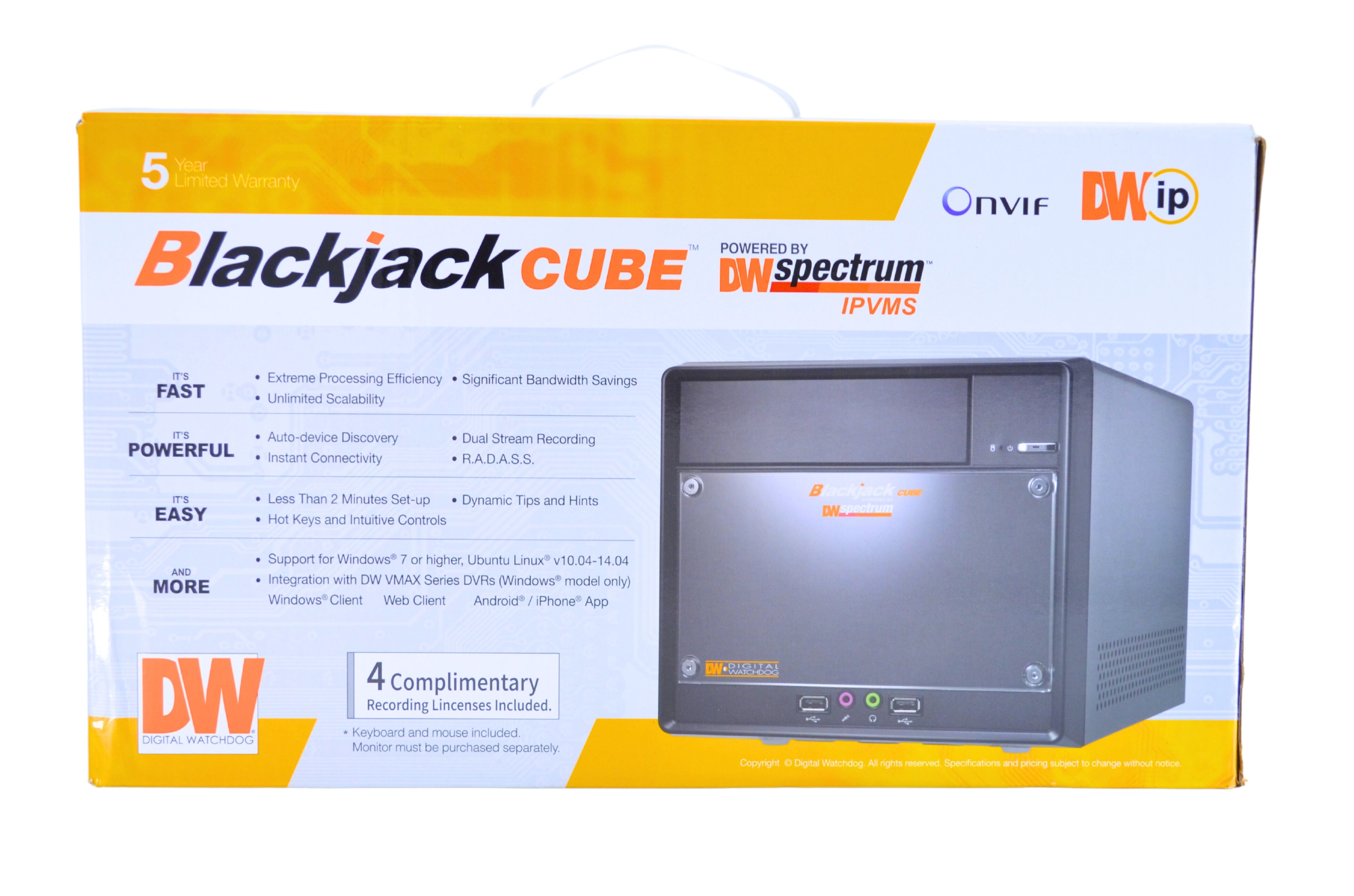 Digital Watchdog DW-BJCUBE9T HD IP Video Management Solution Blackjack Cube Server