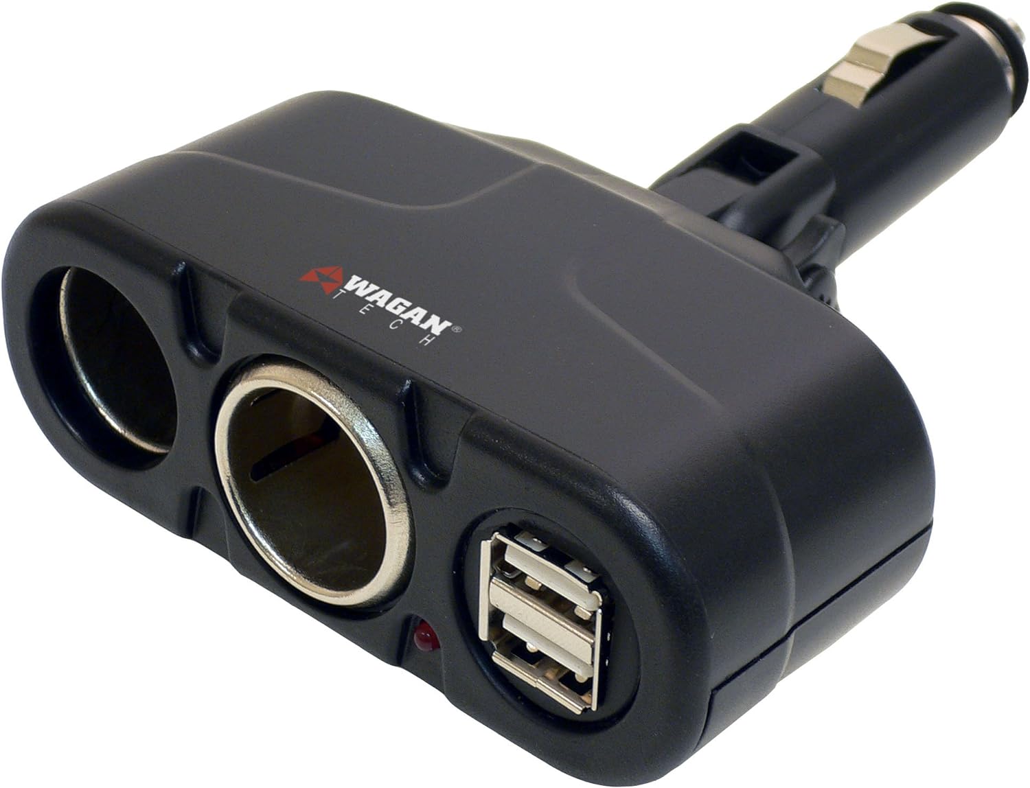 Wagan EL2438 Twin USB/DC Socket Traveler's Adapter
