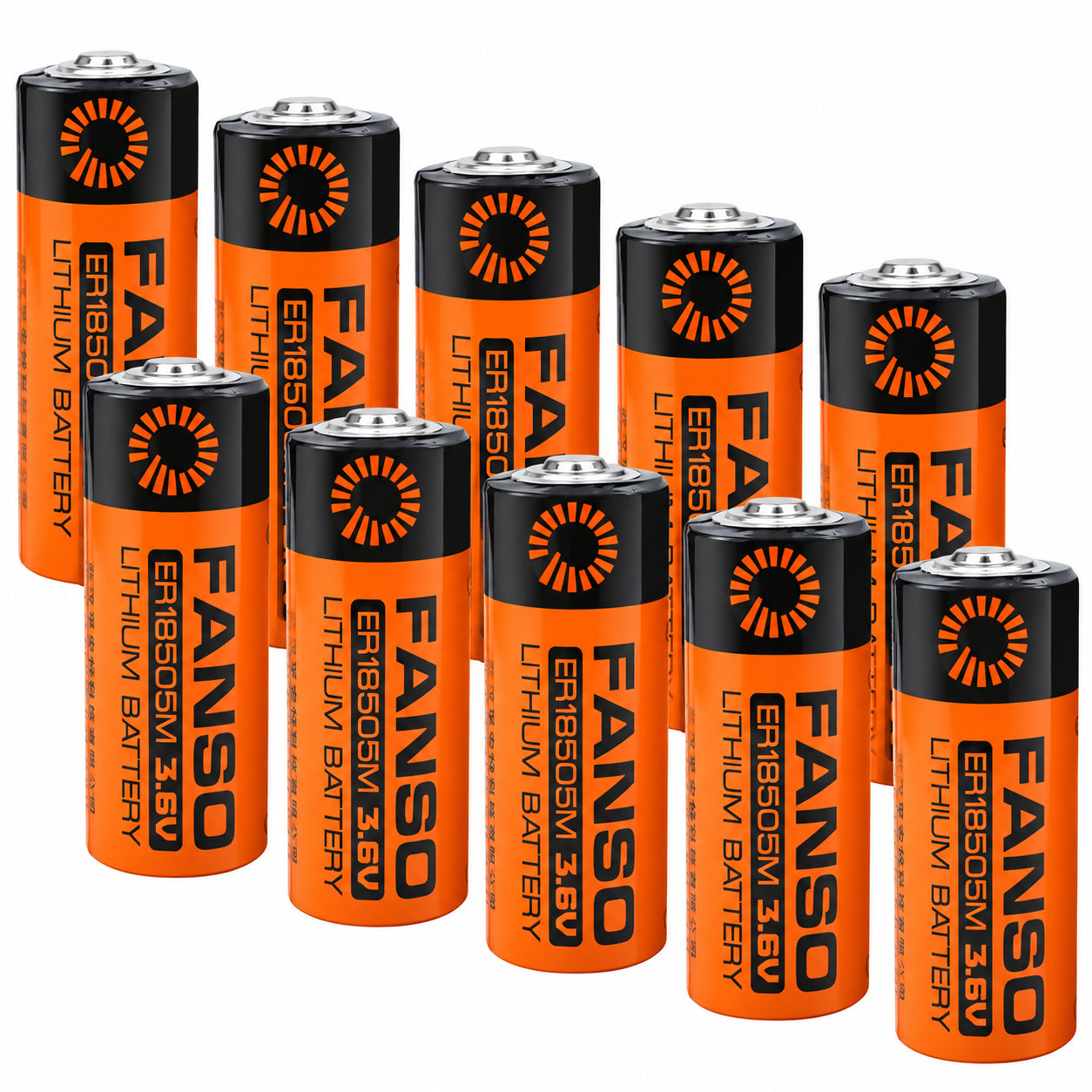 ER1850M-Pk10 Lithium Battery 3.6V 3500mAh Battery ( Pack of 10 )