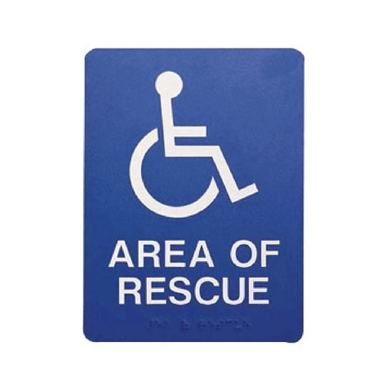 Talk-A-Phone ETP-SIGN Self Adhesive Area of Rescue Sign – Green Wave ...