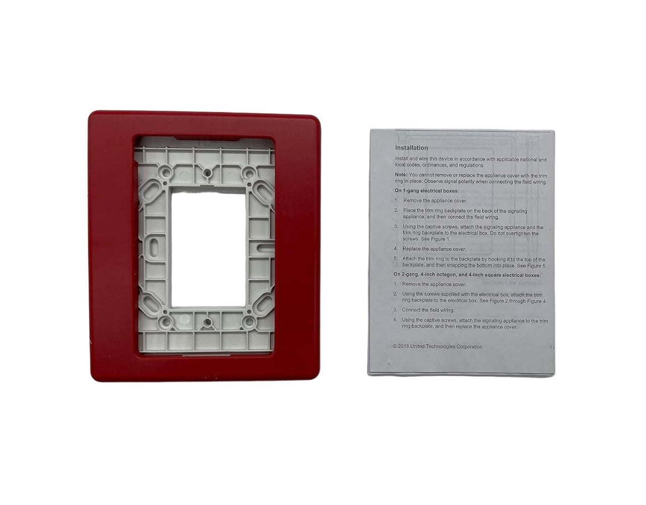 Edwards G1TR Compact Wall Trim Plate