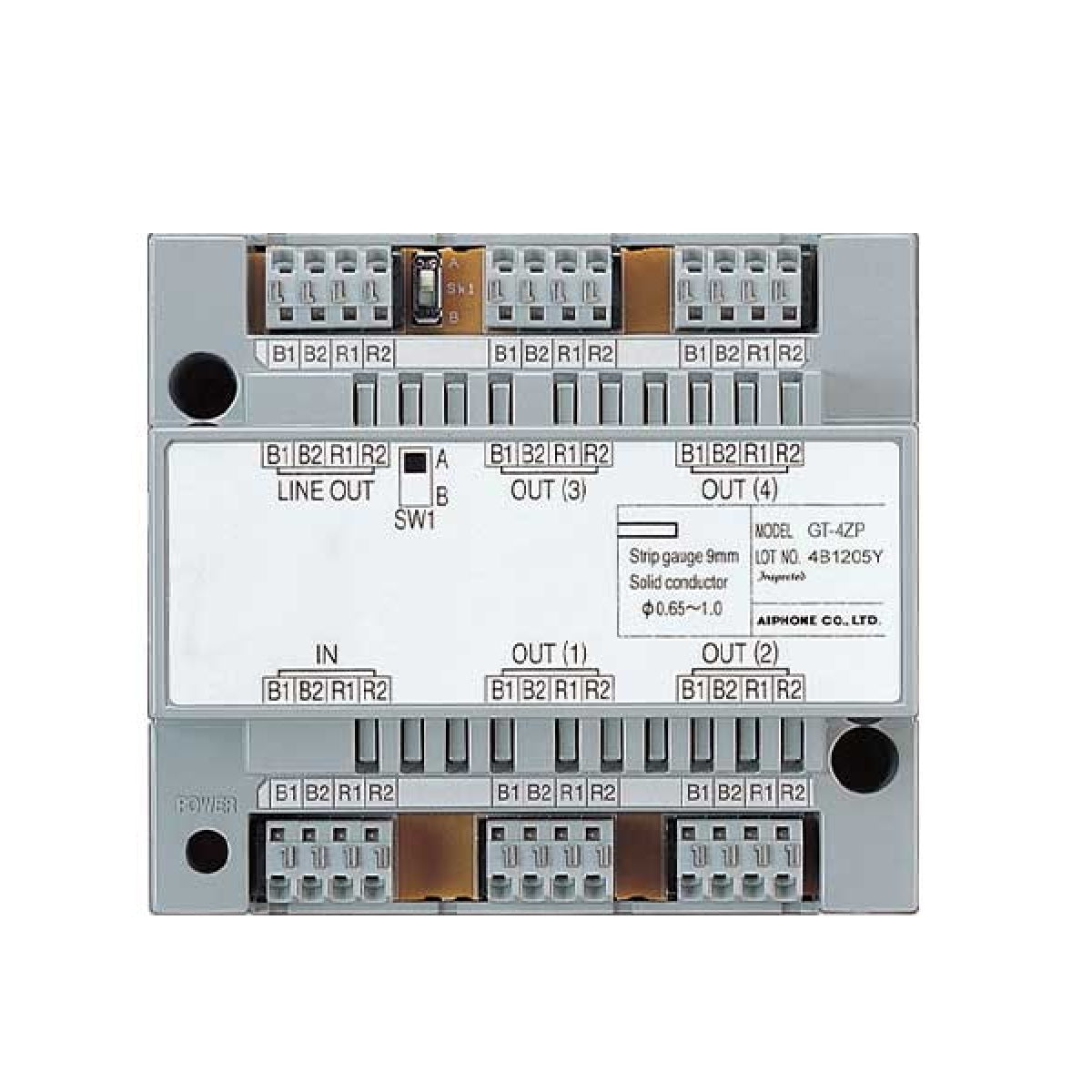 Aiphone GT-4ZP 4-Way Video & Power Distribution Adaptor