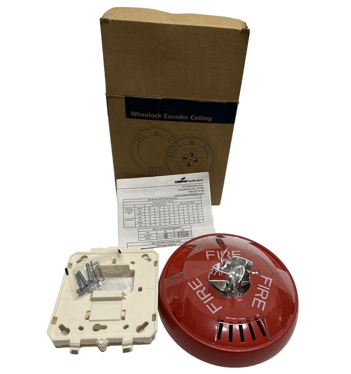 Cooper Wheelock HSRC Ceiling Mount Exceder Horn Strobe