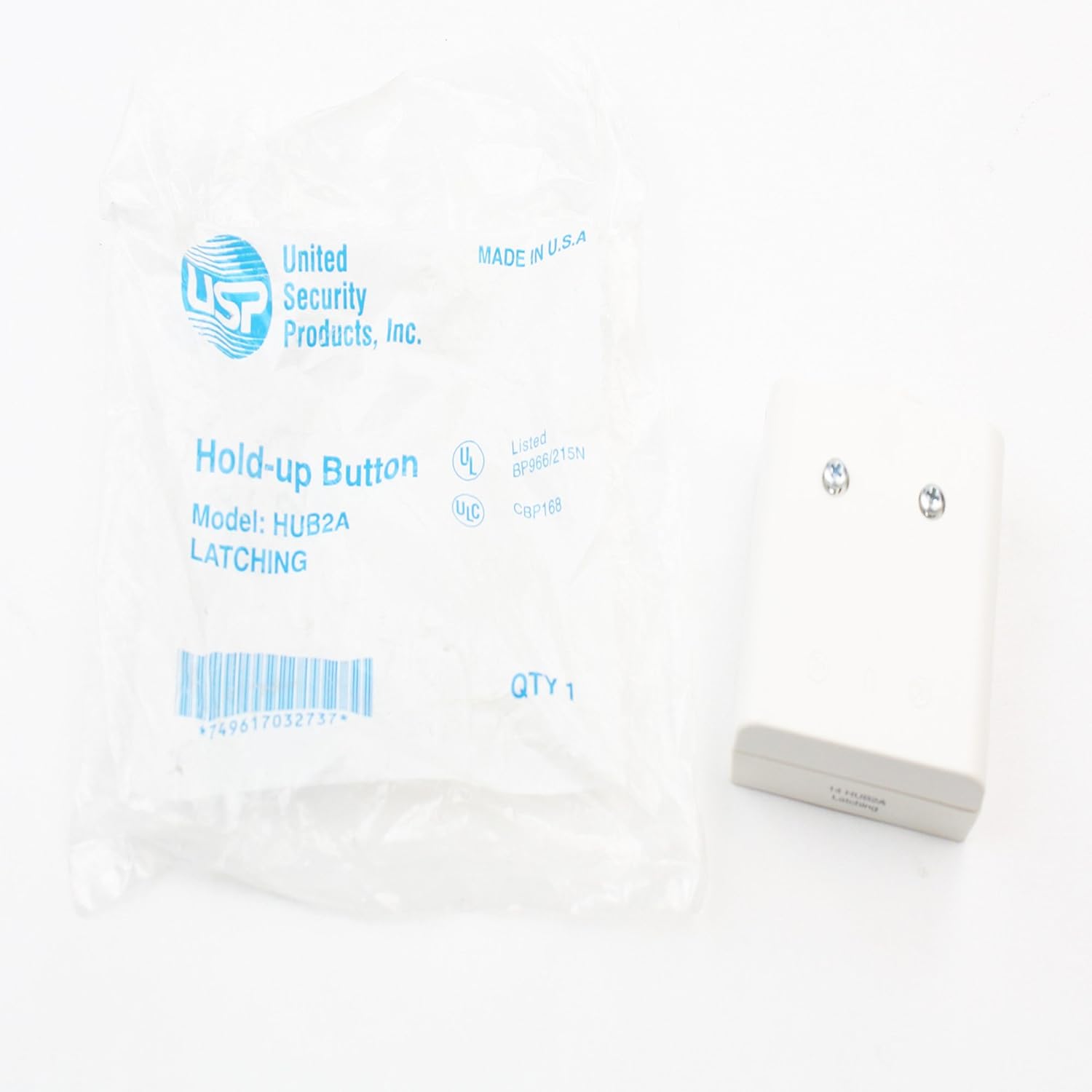 United Security Products HUB2A Latching Hold-up Panic Button