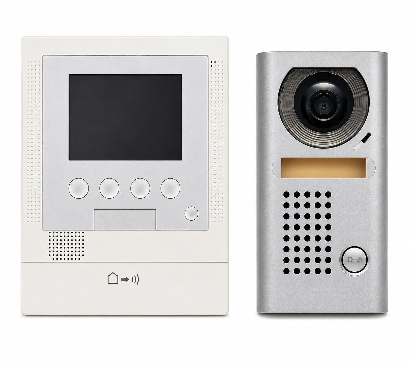 Aiphone JFS-2AEDV Hands-Free Video Intercom Set with Surface Mount Vandal Resistant Door Station