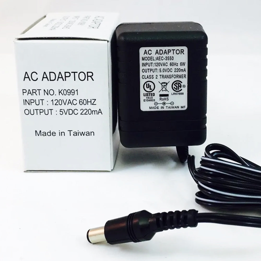 Honeywell K0991 5VDC, 220mA Transformer Power Adapter