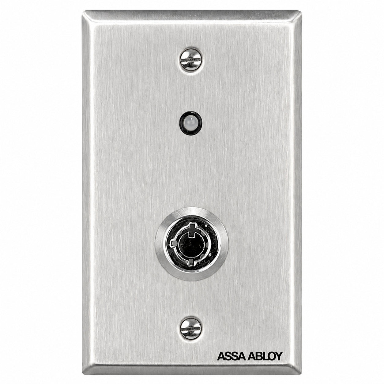 Securitron KP1N Tubular Narrow Stile Momentary Keyswitch