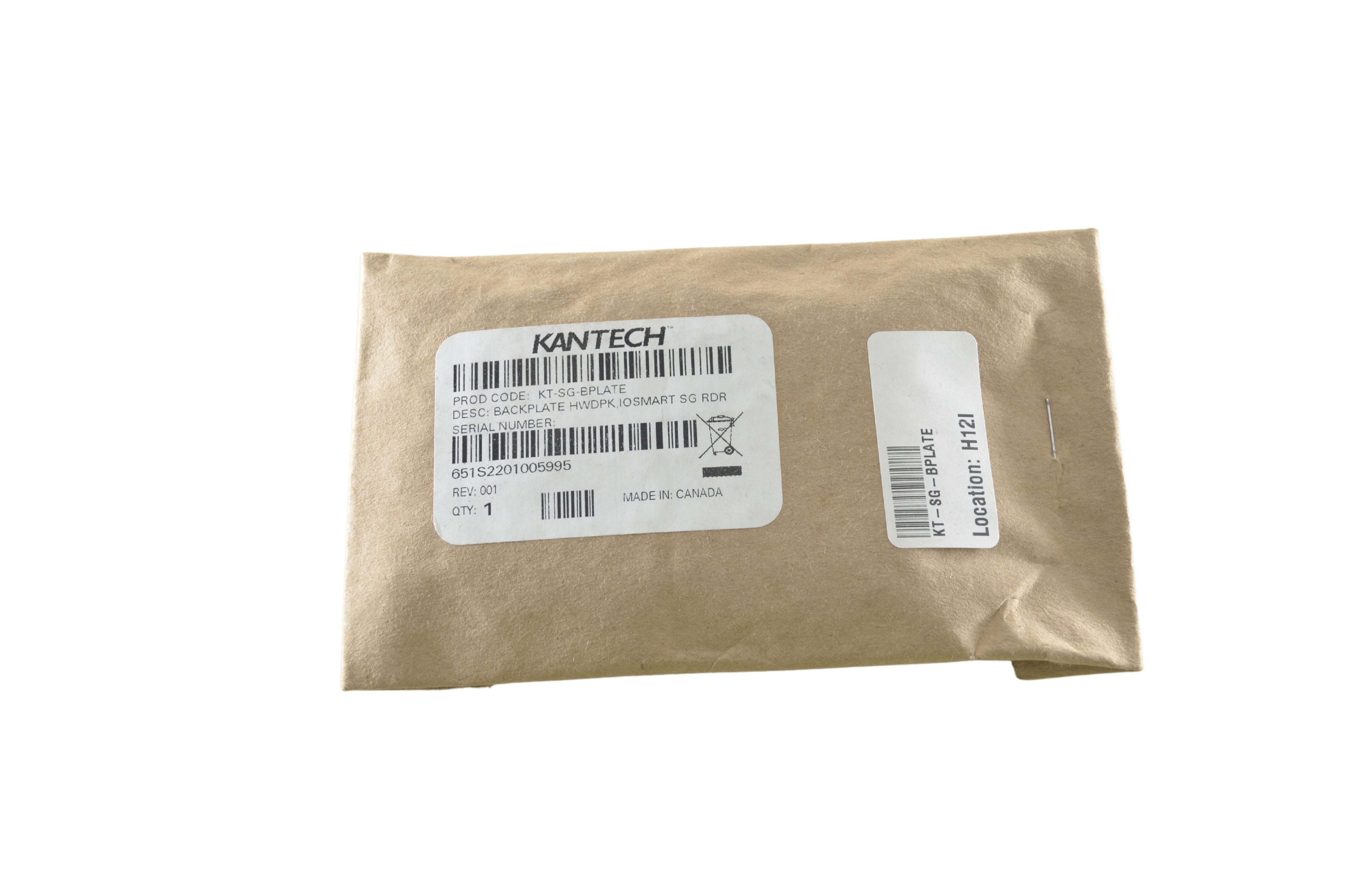 KT-SG-BPLATE Kantech Replacement Back Plate for ioSmart Single Gang Mount Reader