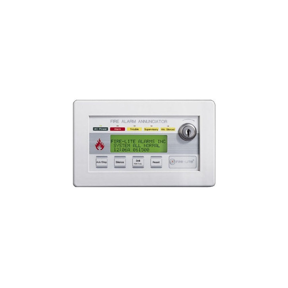 Fire-Lite LCD-80F 80-Character Backlit LCD Remote Fire Annunciator
