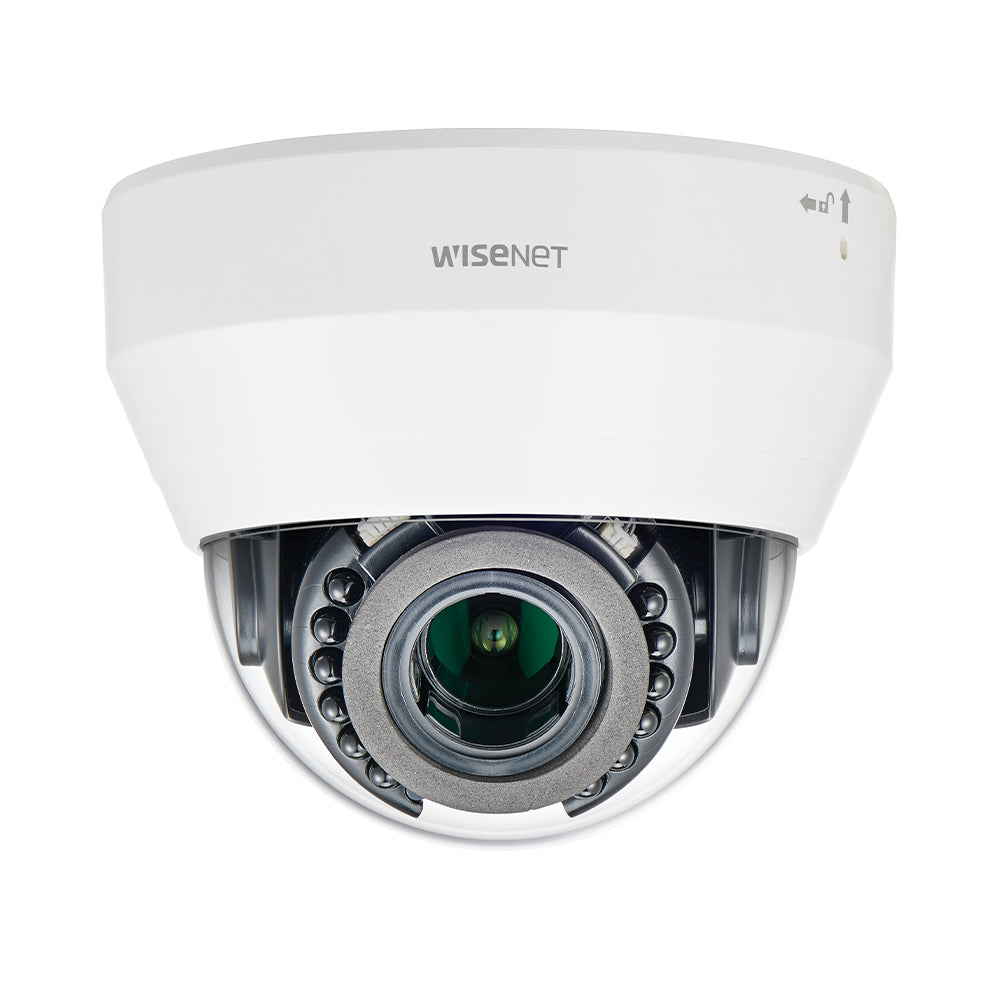 Hanwha LND-6032R L-Series 2MP Night Vision Dome Camera, 6mm Fixed Lens, White