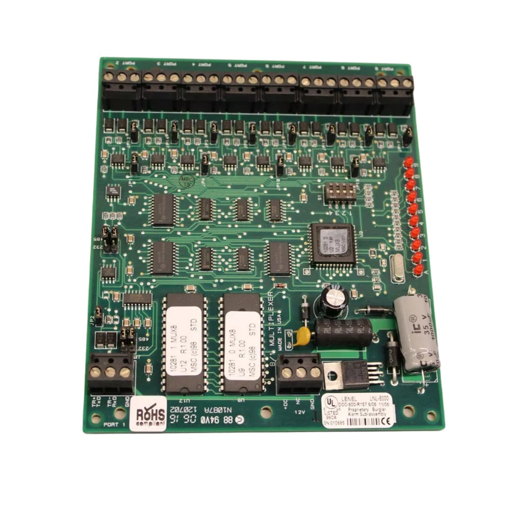 Lenel LNL-8000 8-Channel 12VDC Star Multiplexer Board