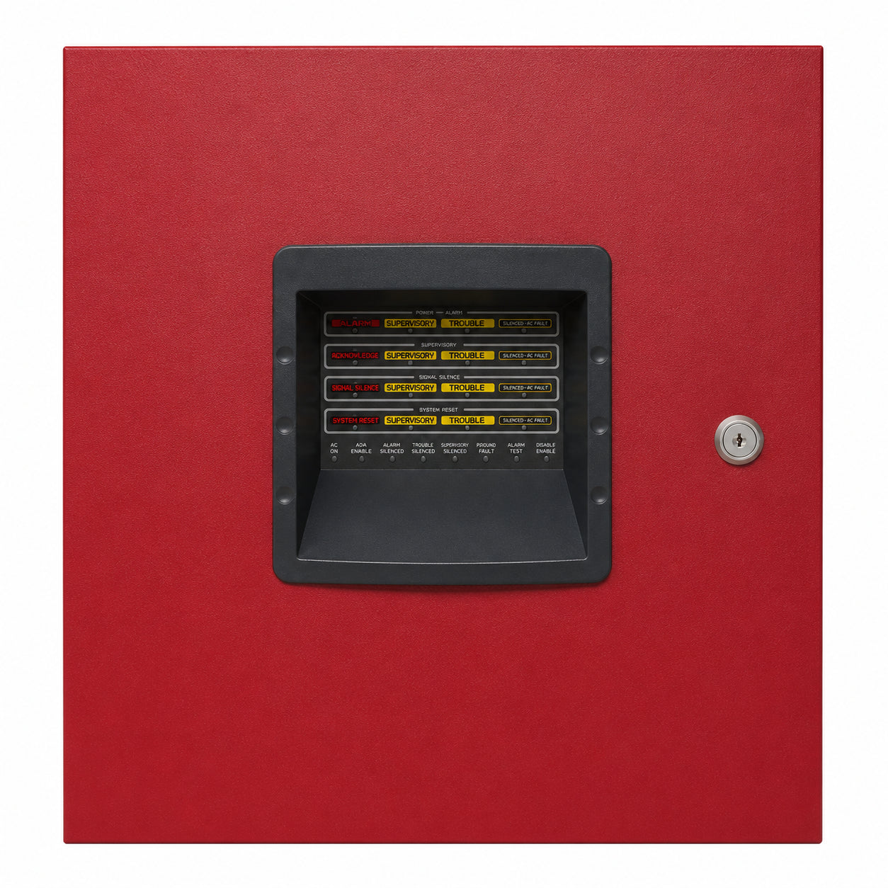 Fire-Lite MS-4 Four-Zone Conventional Fire Alarm Control Panel, 120VAC, 50/60Hz, 2.3A