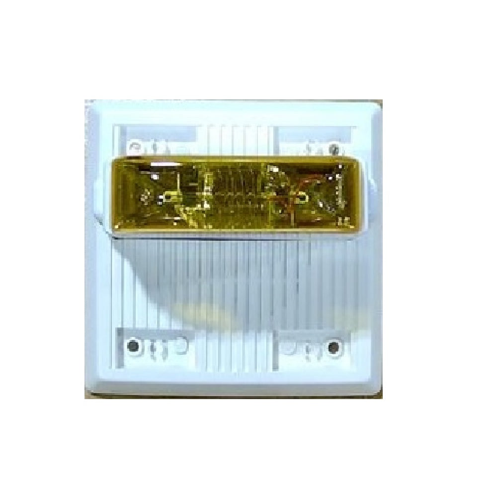 Cooper Wheelock MTA-121575W-NW Multitone Signal W/Strobe 12VDC Amber Lens