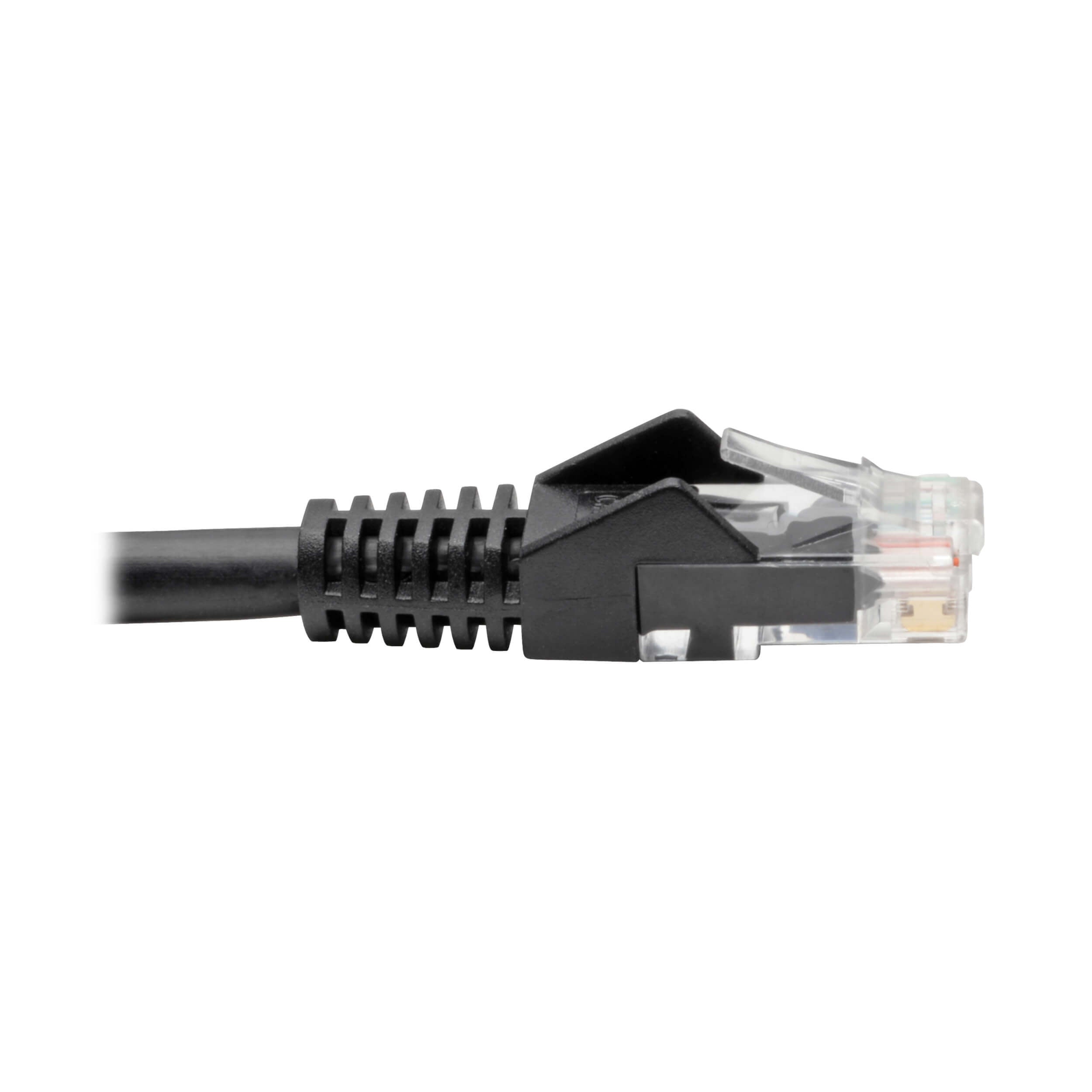 Tripp-Lite N201-007-BK 7ft. Black Cat6 Gigabit Snagless Molded Patch Cable, Pack of 8