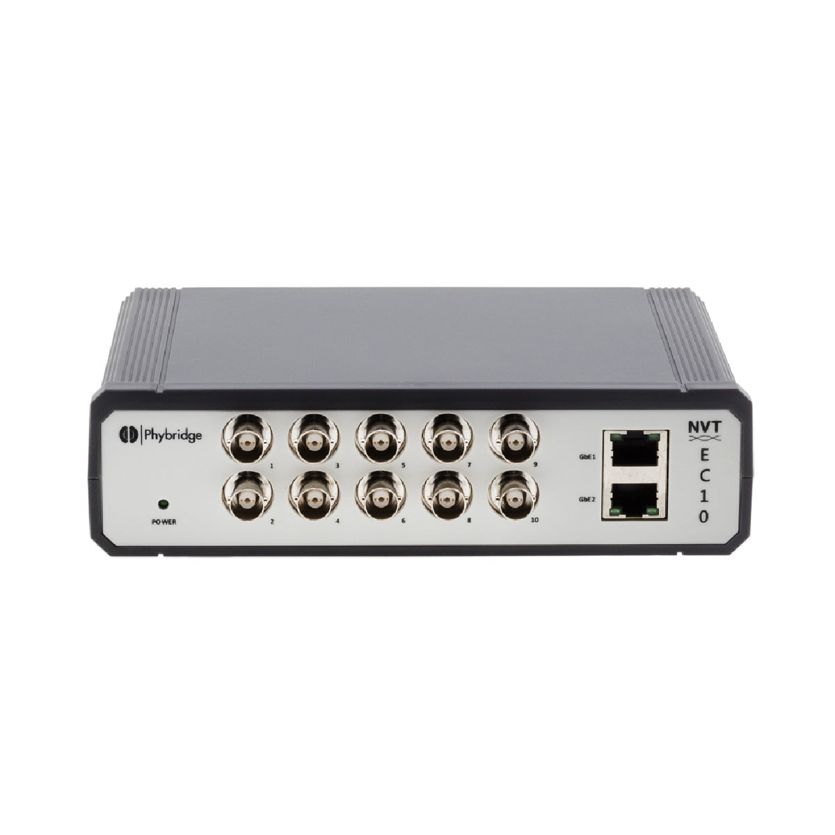 NVT Phybridge NV-EC-10 10-port Ethernet Over Coax Long Reach Poe+ Unmanaged Switch