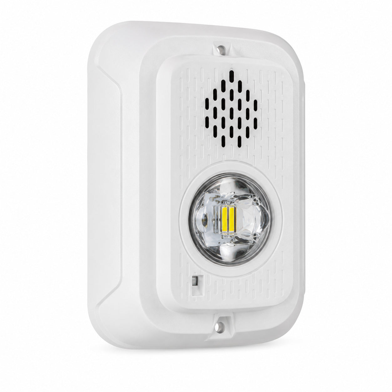 System Sensor P2GWLED, Compact Horn/Strobe, 12/24 Volt, LED, Wall Mt, White