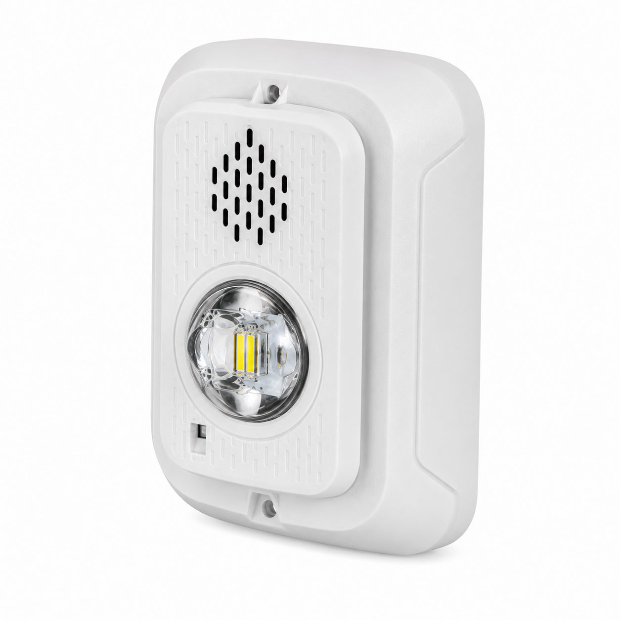 System Sensor P2GWLED, Compact Horn/Strobe, 12/24 Volt, LED, Wall Mt, White