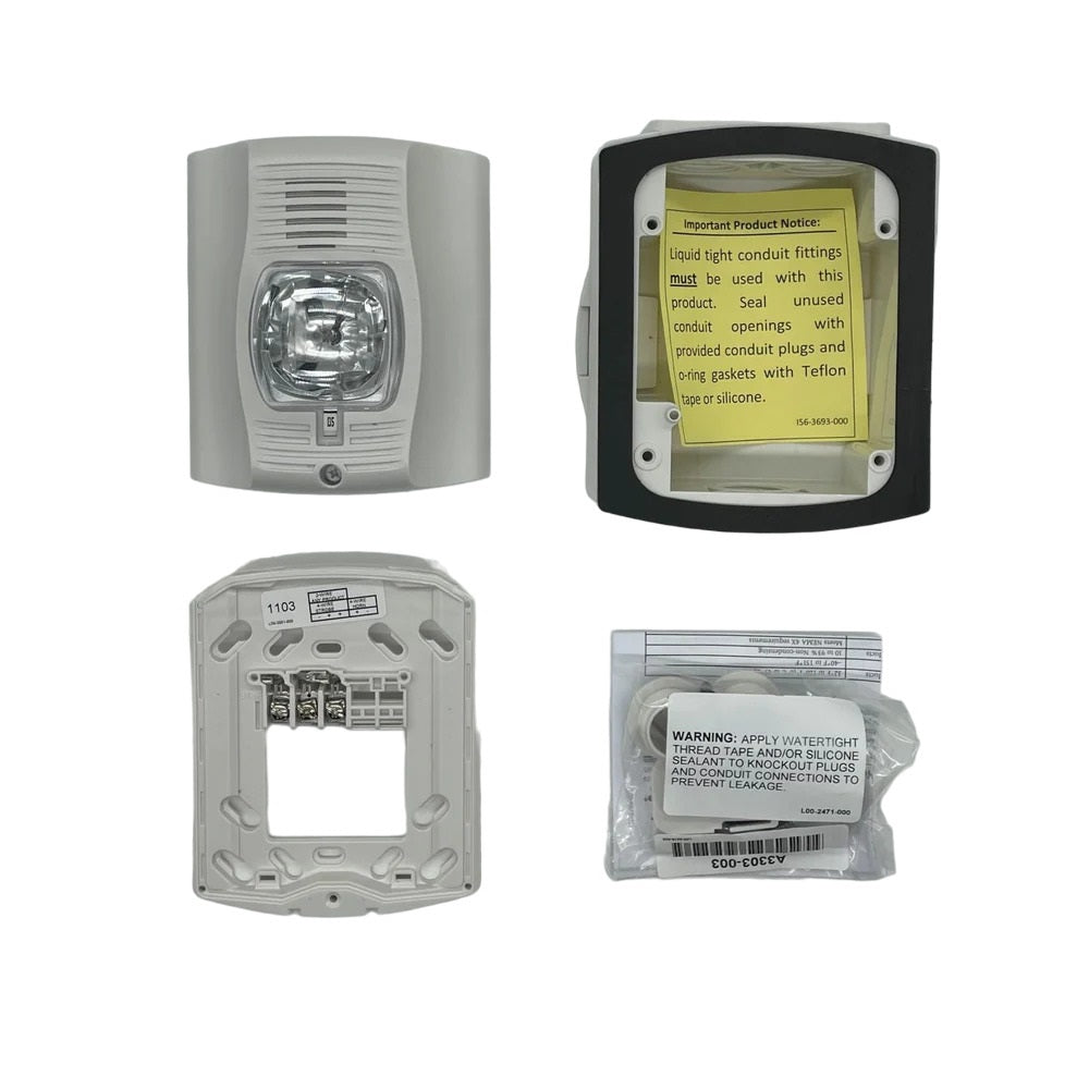 System Sensor P2WHK-P SpectrAlert Advance Outdoor Selectable Output Horn Strobe