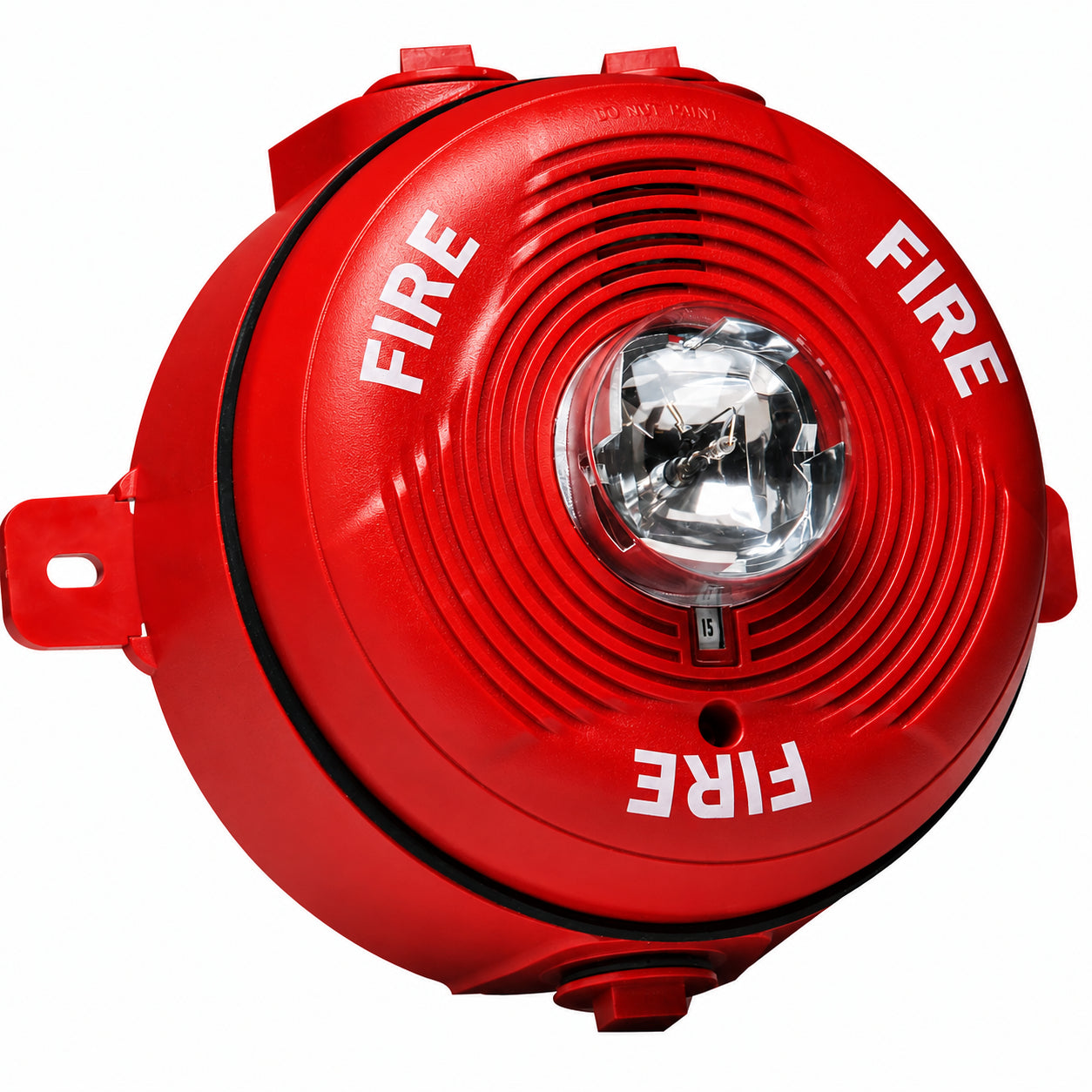 System Sensor PC2RK Ceiling-Mount Outdoor Horn Strobe W/Backbox, 12/24V, Red