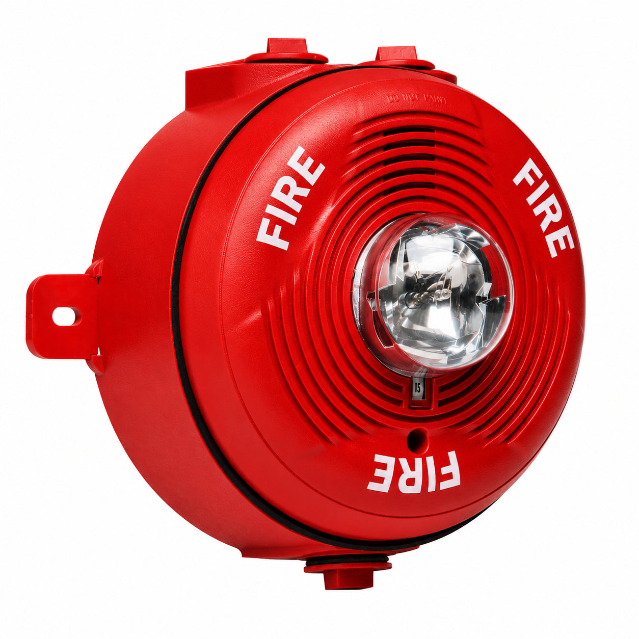 System Sensor PC2RK Ceiling-Mount Outdoor Horn Strobe W/Backbox, 12/24V, Red