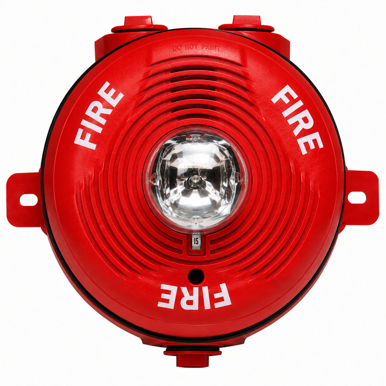 System Sensor PC2RK Ceiling-Mount Outdoor Horn Strobe W/Backbox, 12/24V, Red