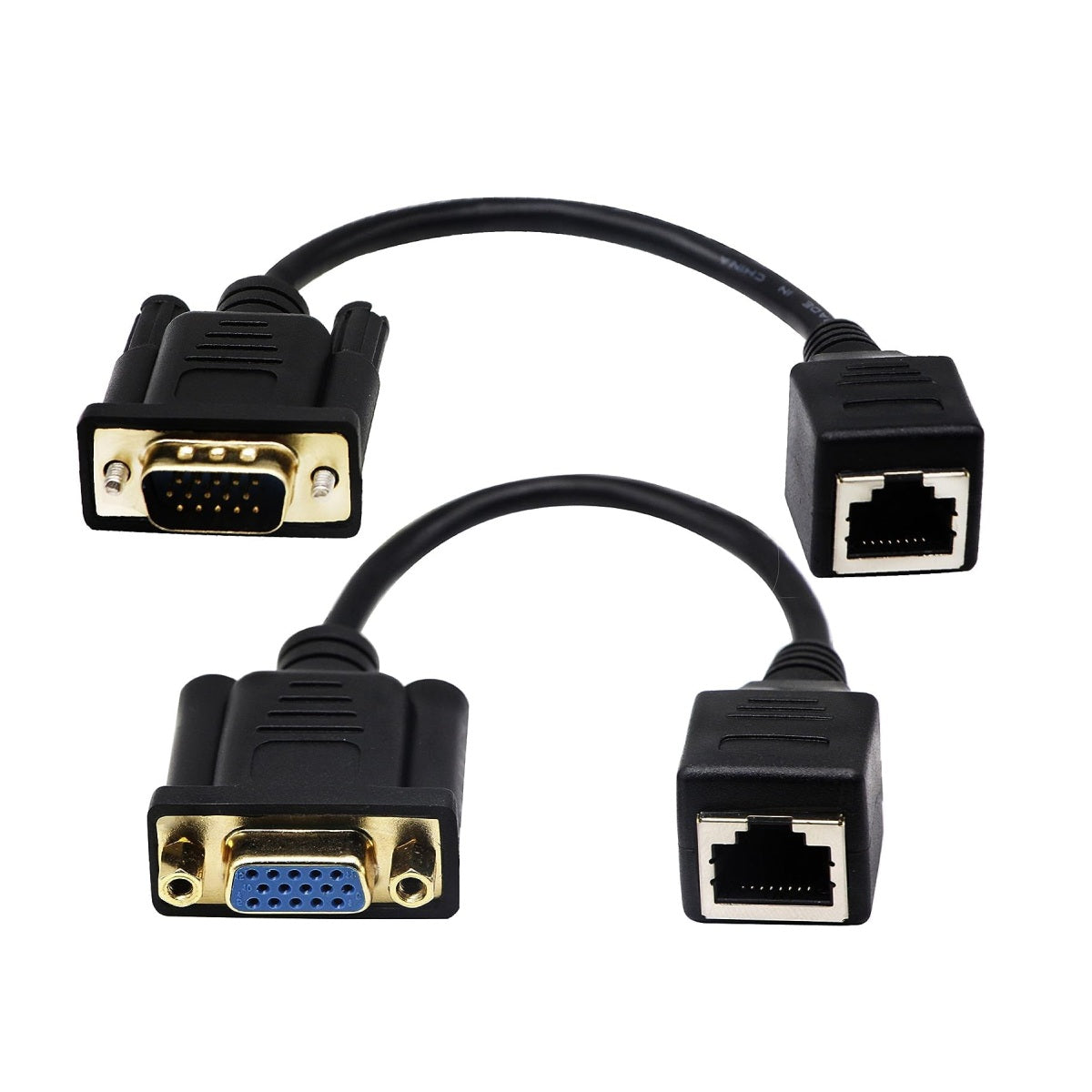 Generic RJ45-VGA-PK10 Replacement VGA to RJ45 Ethernet Cable