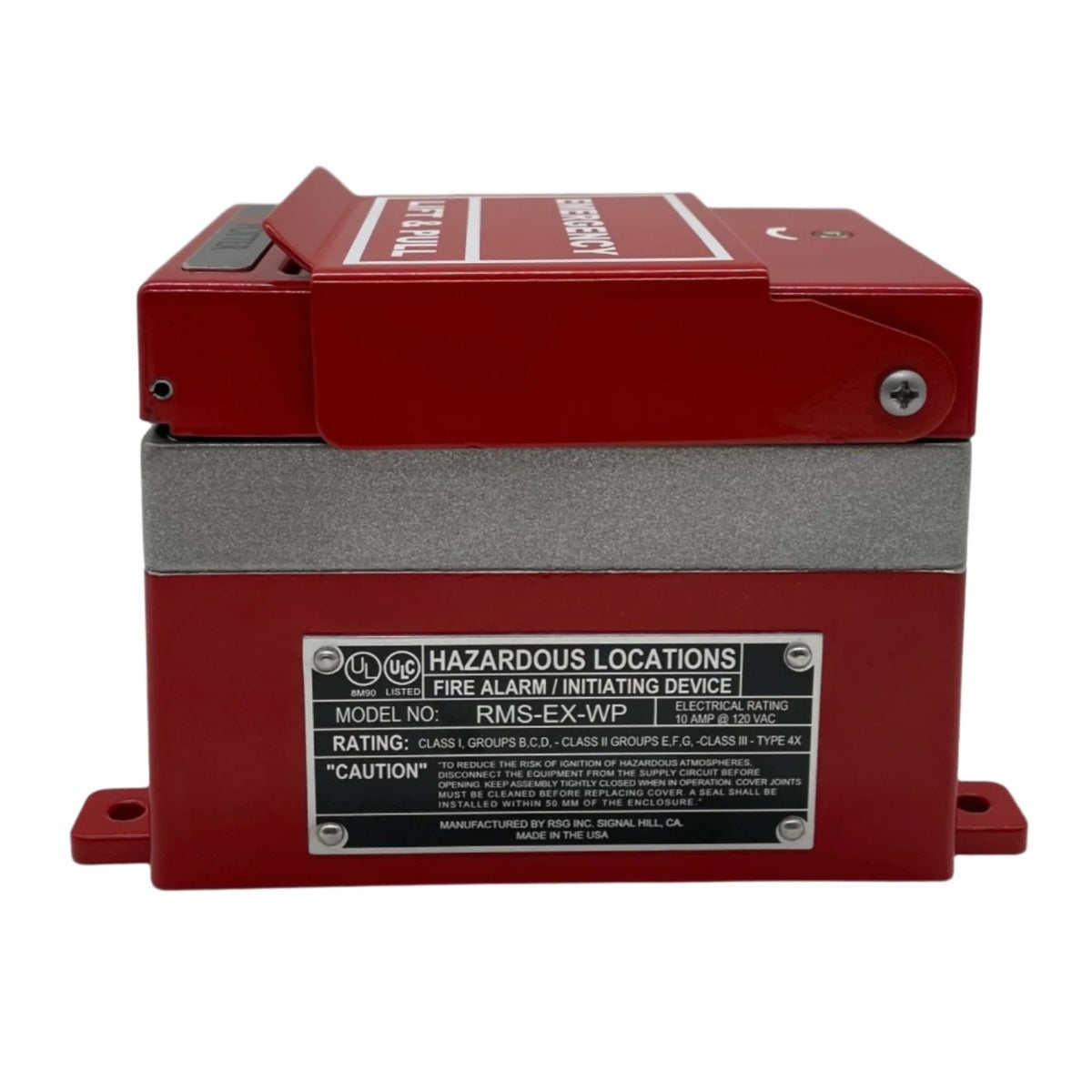RSG RMS-6T-EXP Explosion & Weather Proof Fire Alarm Pull Stations
