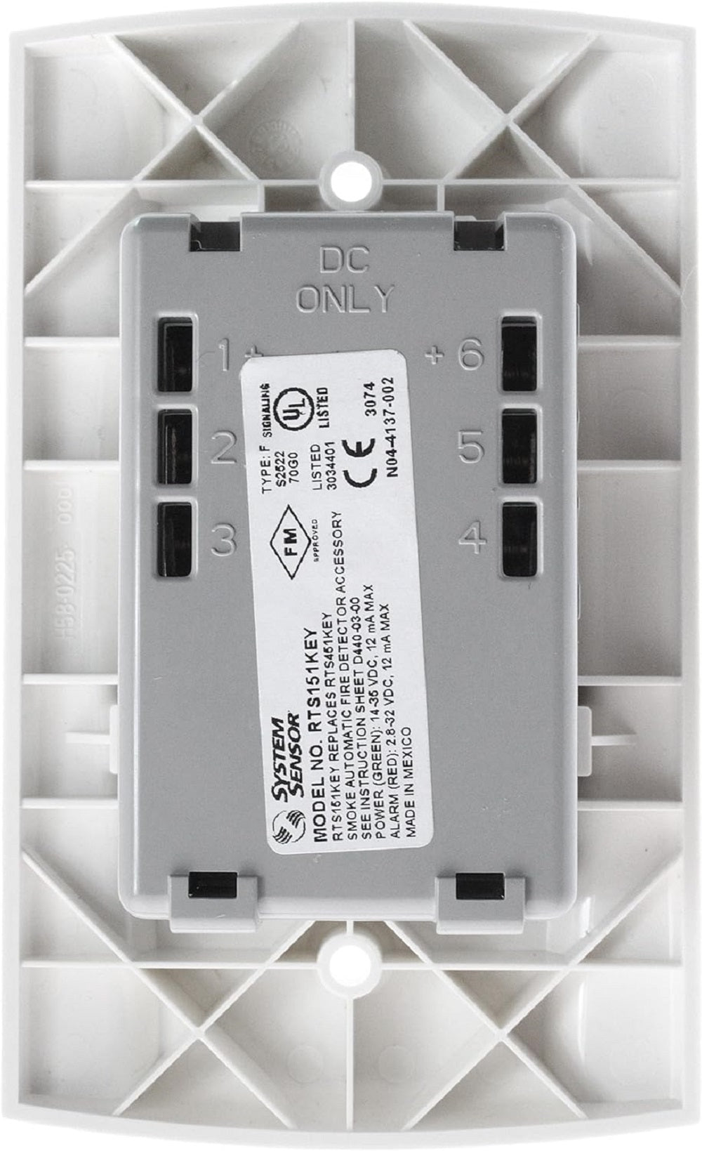 System Sensor RTS151KEY Remote Test Station with Key