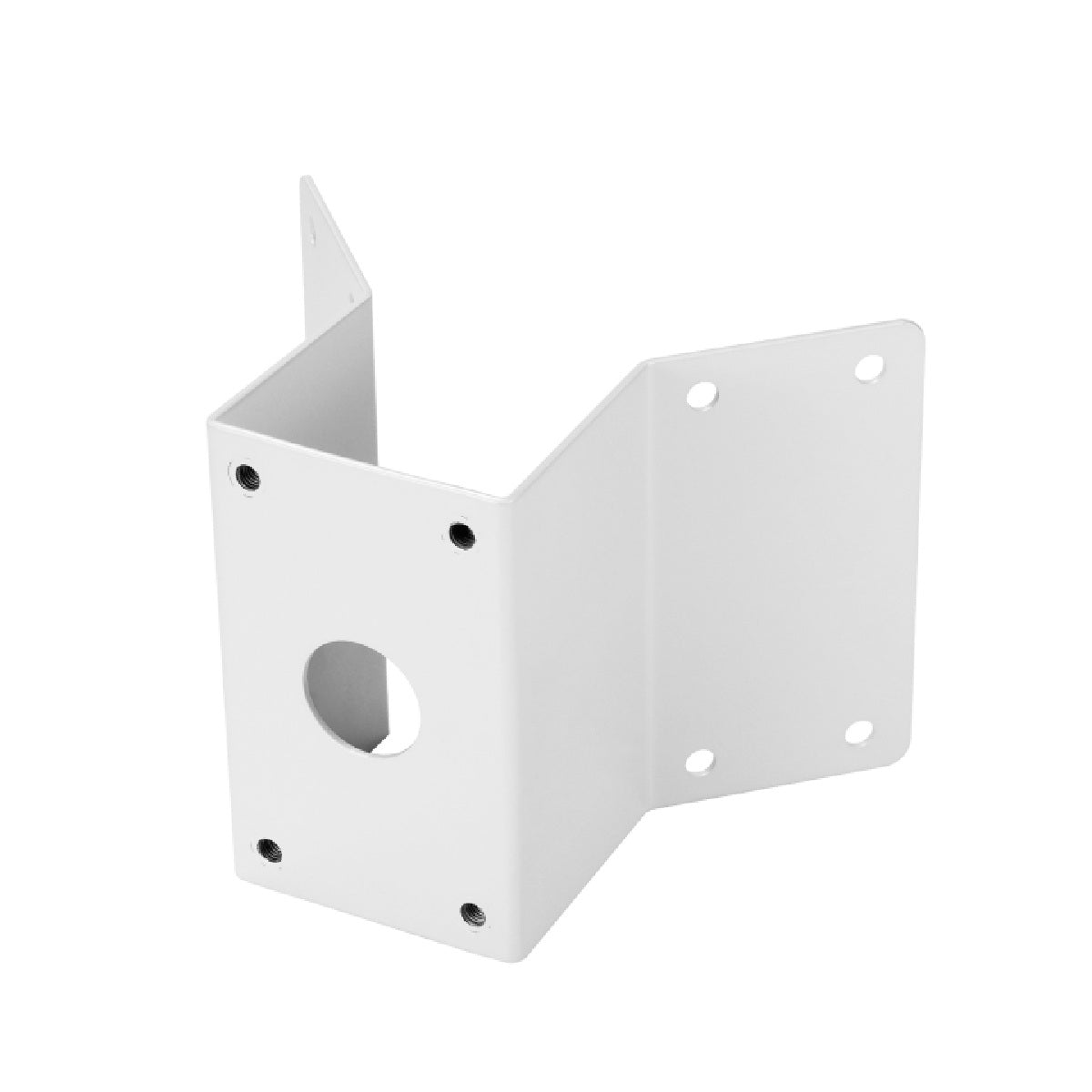 Hanwha Vision SBP-300KMW Corner Mount Adapter for Camera, Bracket, White.
