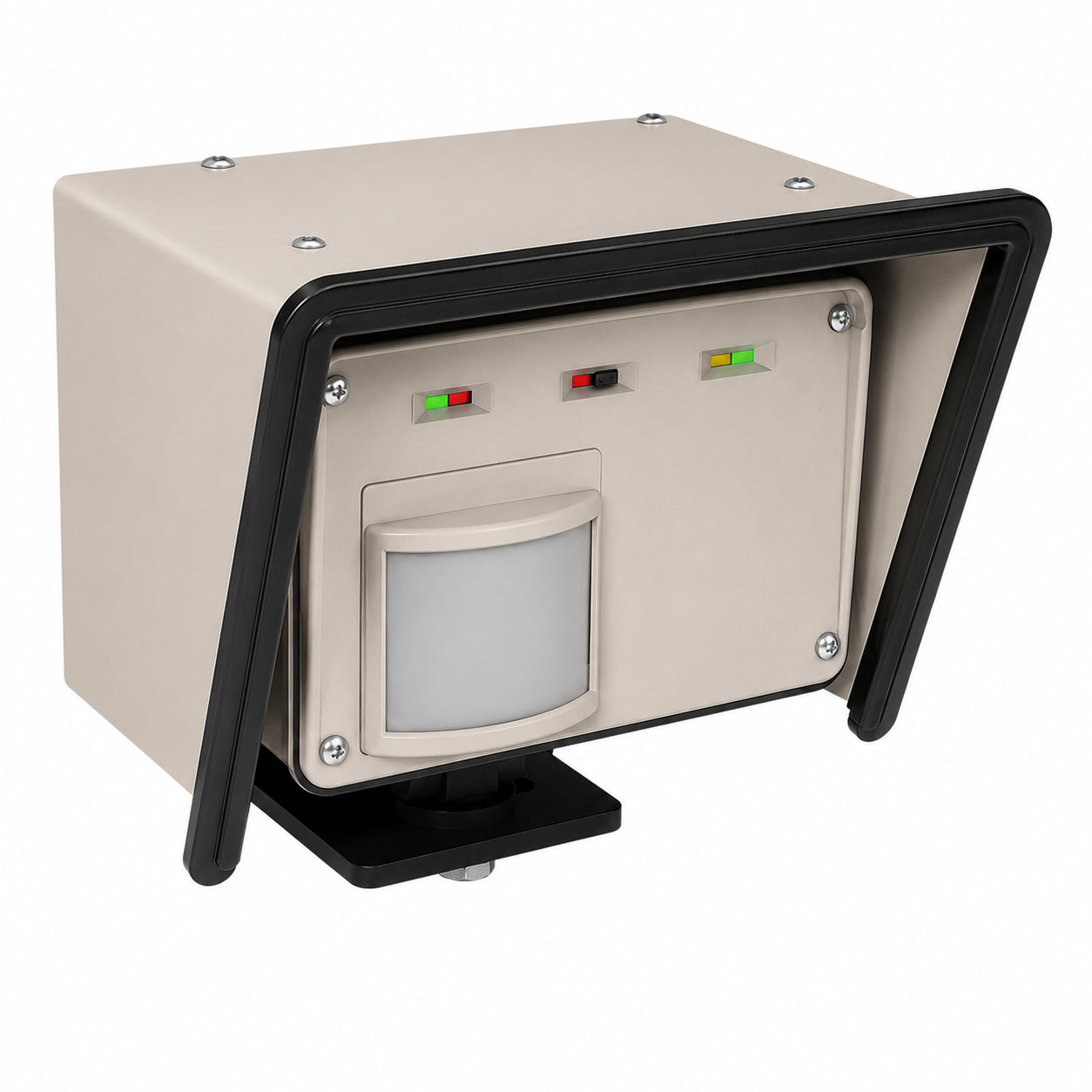 Protech SDI-77XL2-ABC PIRAMID Outdoor Dual Technology Motion Detector, Wide to Narrow Angle, Lens-A Attached, B and C Included, 12/24VDC