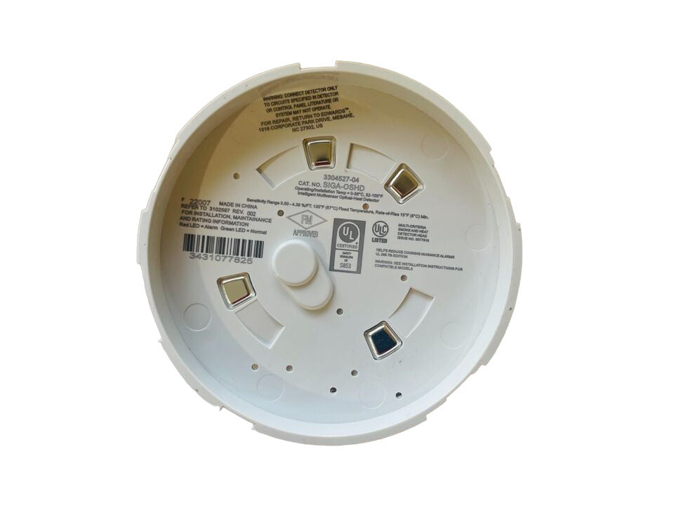 Edwards SIGA-OSHD - Intelligent Multi-Criteria Optical Smoke and Heat Detector