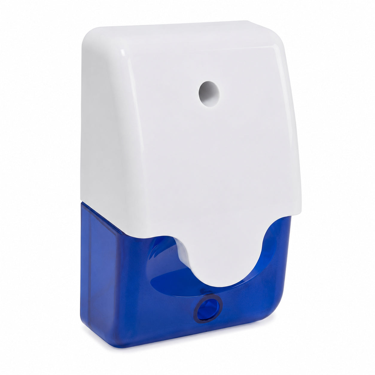 Seco-Larm SL-1312-SA/B Mini Strobe Siren, Blue Lens, Synchronized Piezo Siren and LED, Mounts in Single Gang Box or Surface Mount, High Impact Plastic Casing, Weatherproof