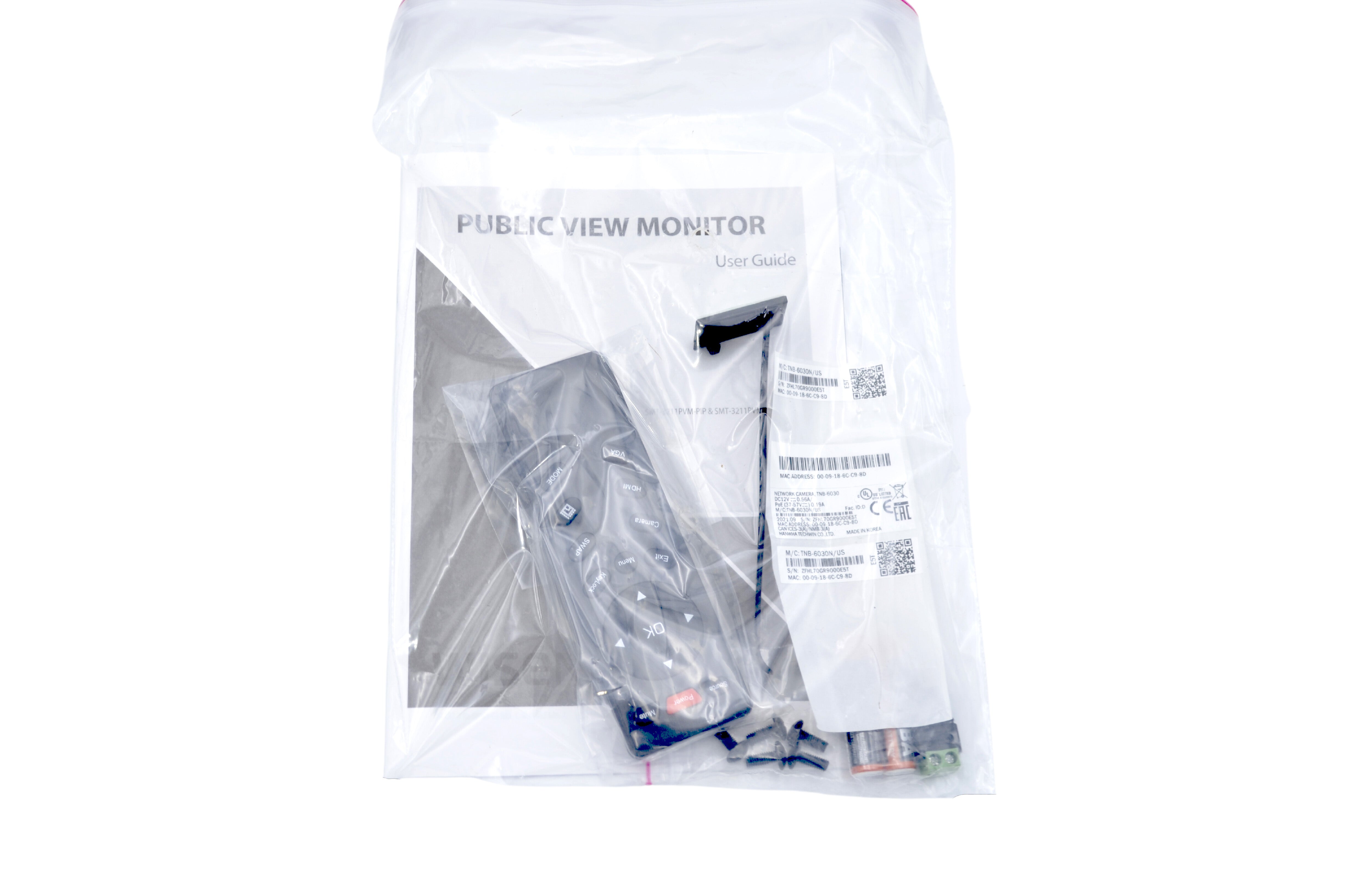 HANWHA TECHWIN SMT-3211PVM-PIP 32" Public View Monitor with 2 Megapixel Camera and Picture-in-Picture Display