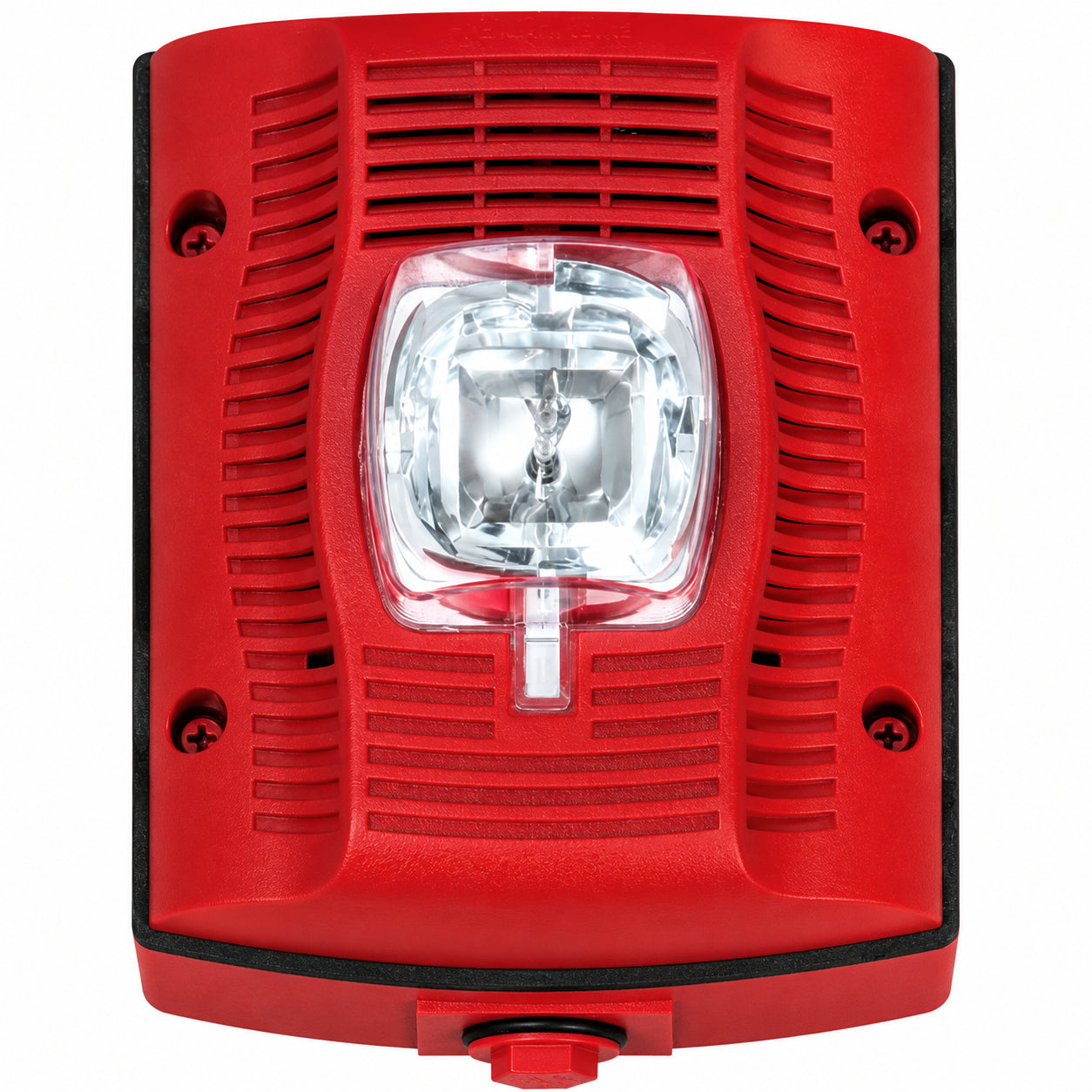 System Sensor SPSRK-P Speaker Strobe, Red, Wall Mount, Standard Candela, Outdoor