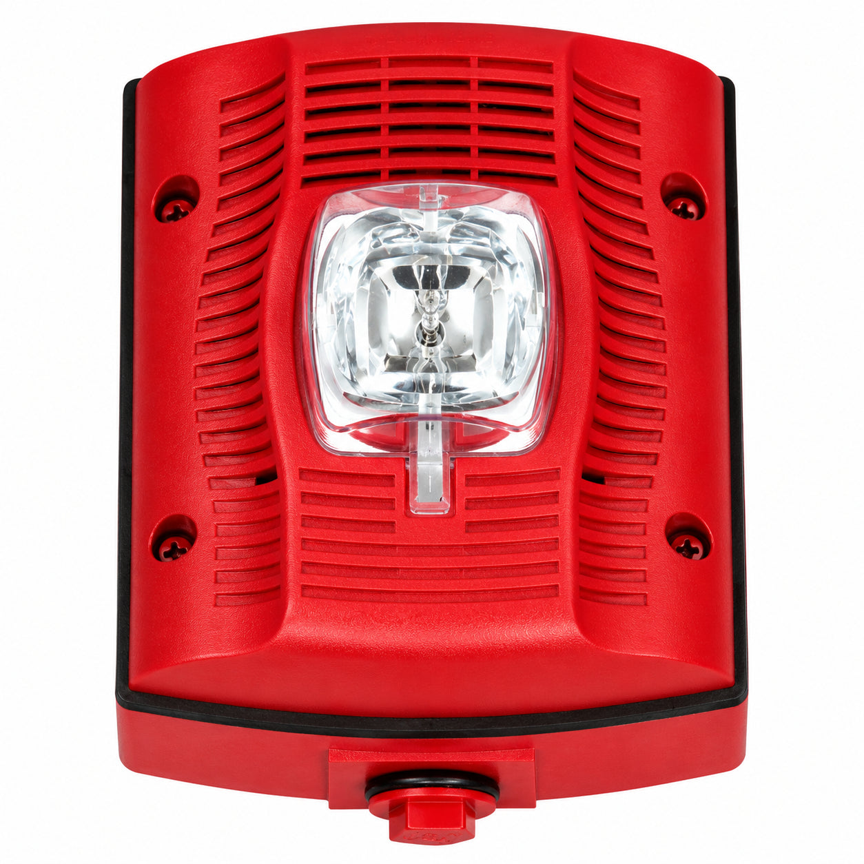 System Sensor SPSRK-P Speaker Strobe, Red, Wall Mount, Standard Candela, Outdoor