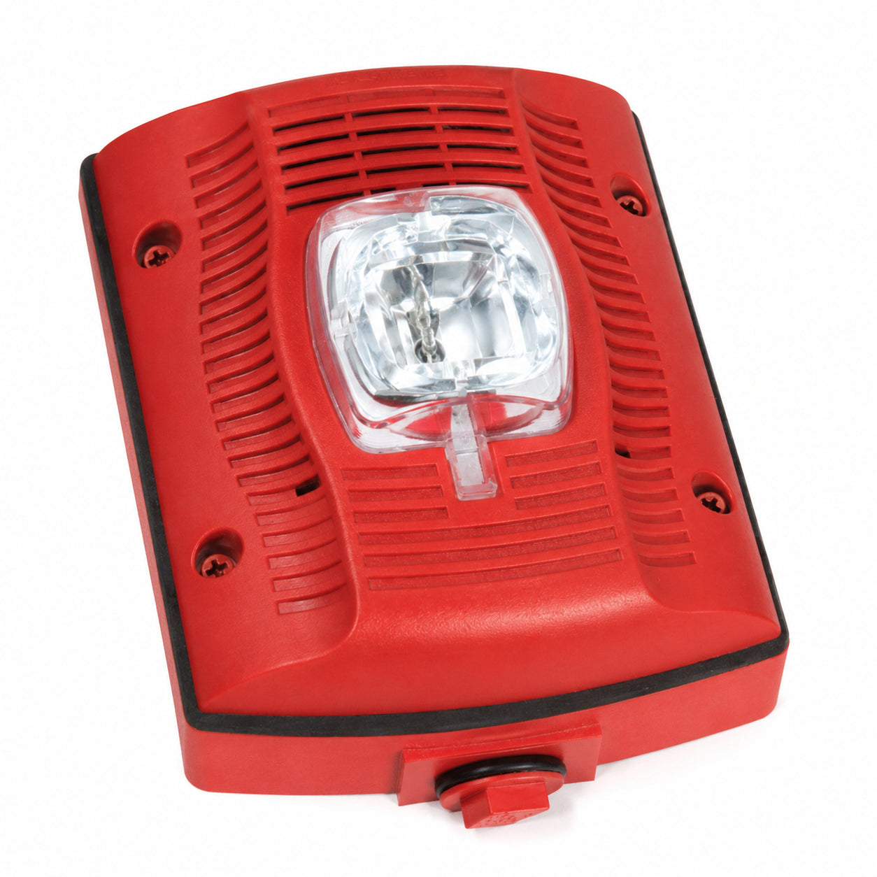 System Sensor SPSRK-P Speaker Strobe, Red, Wall Mount, Standard Candela, Outdoor